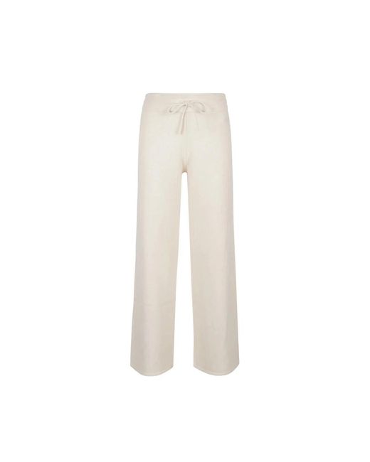 Mc2 Saint Barth White Straight Trousers
