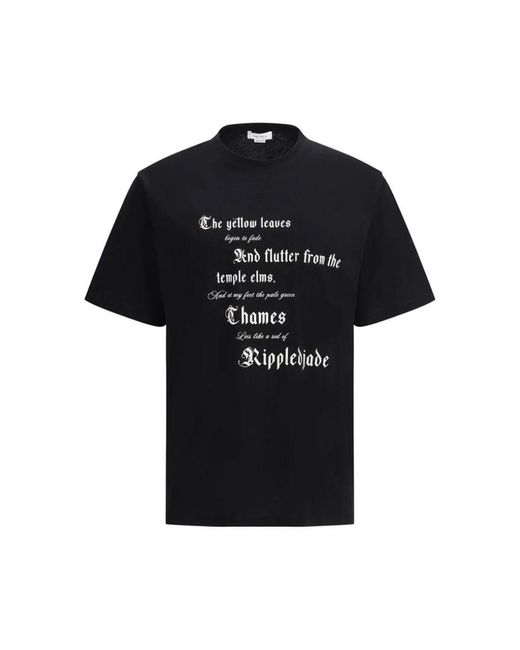 T-Shirts Alexander McQueen de hombre de color Black