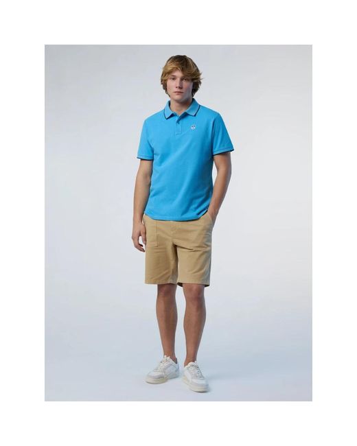 North Sails Blue Polo Shirts for men