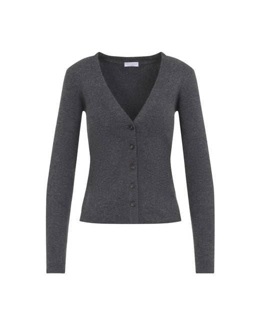 Cardigans Brunello Cucinelli en coloris Blue