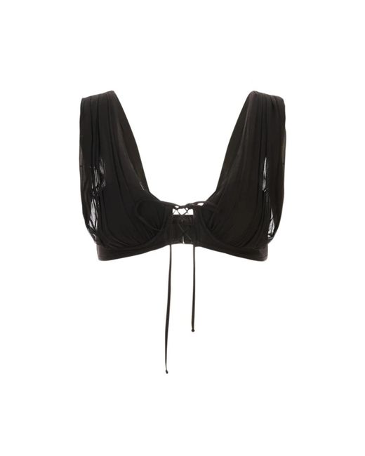 GIUSEPPE DI MORABITO Black Sleeveless Tops