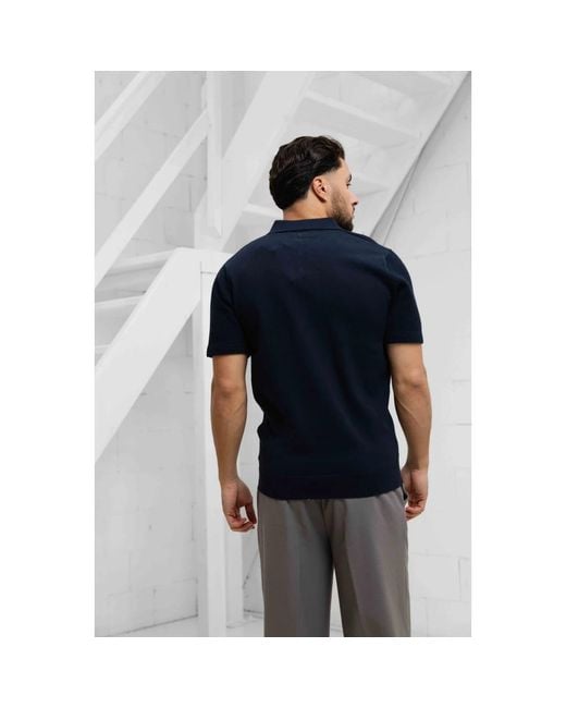 Pure Path Black Polo Shirts for men
