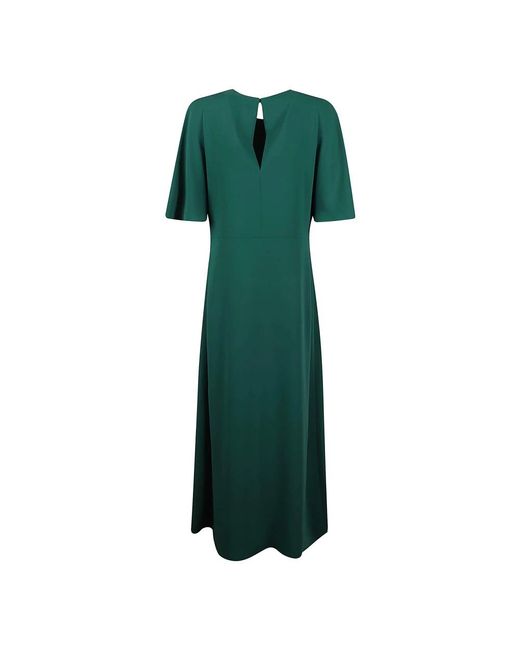 P.A.R.O.S.H. Kleedjes ,Groen ,Polyester Elegante Lange Jurk Amarena Kleur in het Green