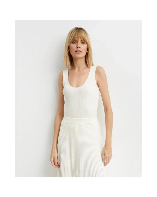 Zimmermann Sleeveless Tops in het White