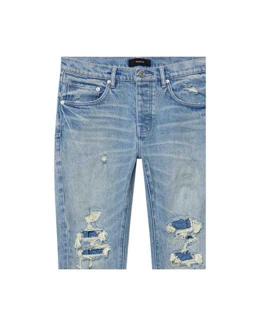 Purple Brand Blue Slim-Fit Jeans for men