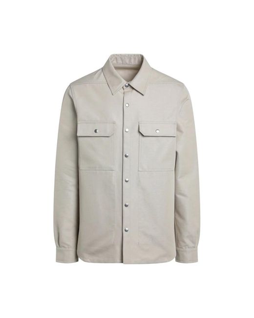 Rick Owens Gray Light Jackets for men