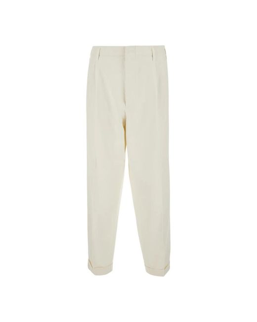 Chinos di Brunello Cucinelli in Natural da Uomo