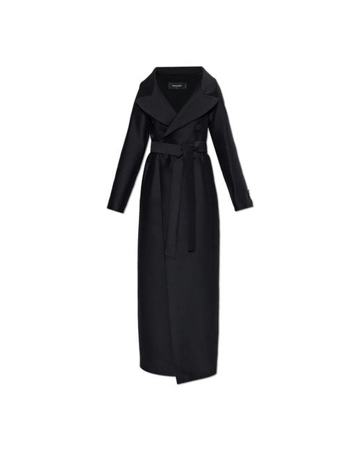 DSquared² Black Belted Coats