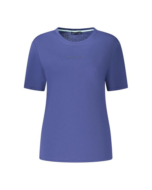 North Sails T-Shirt Met Korte Mouwen in het Blue