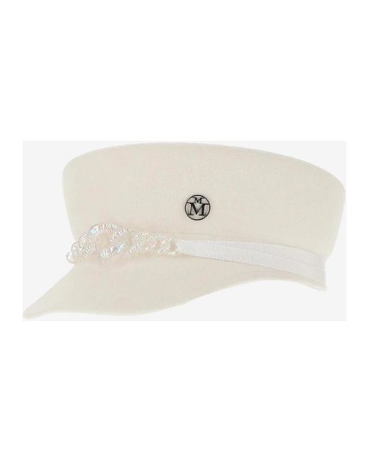 Maison Michel White Hats