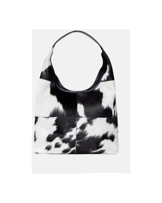 Re:designed Black Stilvolle Jia Big Tasche Mit Ko-Print