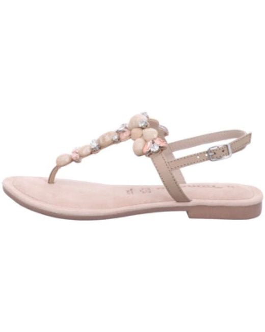 Tamaris Pink Bequeme Damensandalen