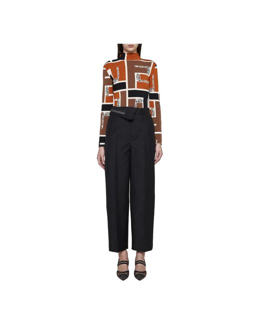 Fendi Brown Turtlenecks