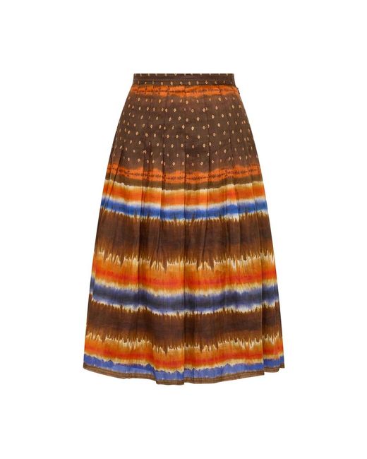 Maliparmi Midi Skirts in het Orange