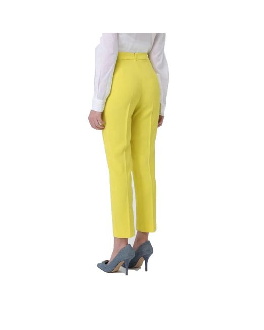 Trousers > chinos Pinko en coloris Yellow