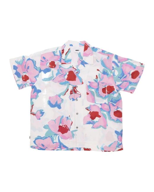 Obey Blue Short Sleeve Shirts for men