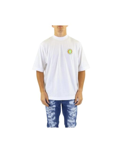 Marcelo Burlon Sunset Bird Dubbele Zoom Tee in het Blue voor heren