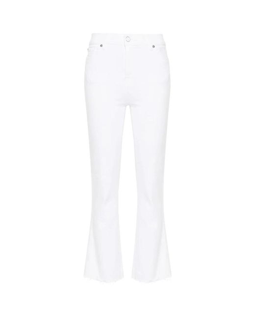Jeans > cropped jeans 7 For All Mankind en coloris White