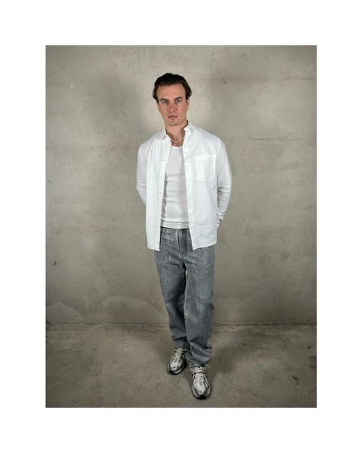 Daily Paper Amba Wax Relaxed Jeans in het Blue voor heren