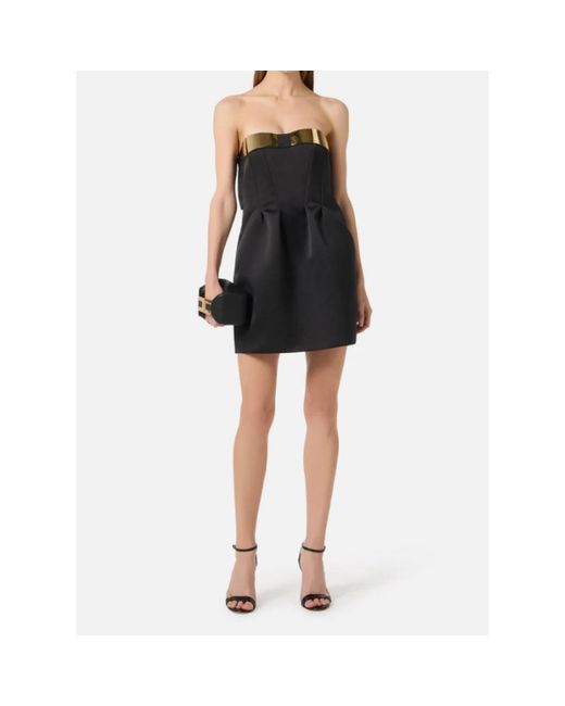 Elisabetta Franchi Black Short Dresses