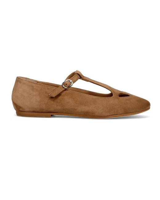 Sangiorgio Brown Ballerinas