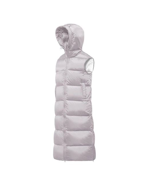 Piumino smanicato in nylon bright - pola down vest di Bomboogie in Gray