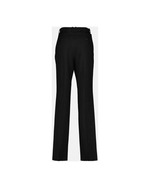 Saint Laurent Elegante Wollen Stadbroek in het Black