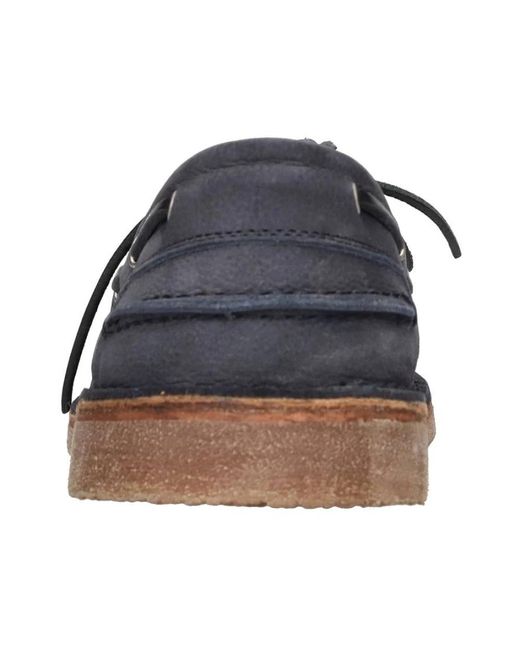Buttero Blue Boat Shoes for men