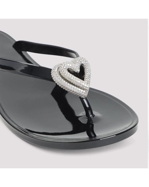 Mach & Mach Brown Double Heart Sandals