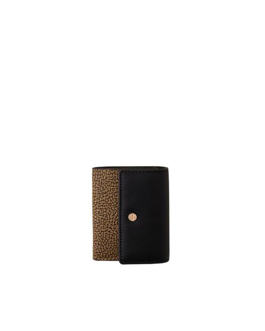 Borbonese Mini Portemonnee in het Black