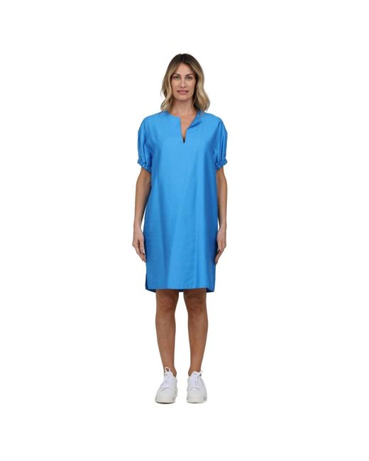 ROSSO35 Blue Short Dresses