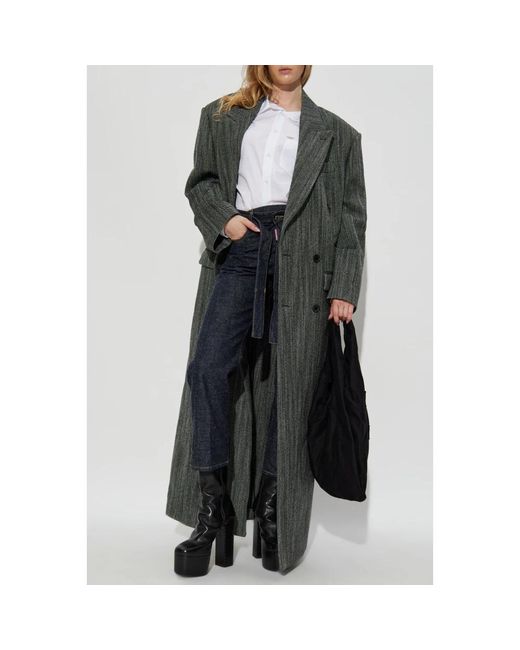 Double-Breasted Coats DSquared² en coloris Gray