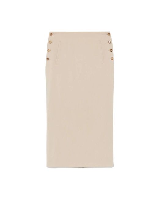 Moschino Natural Midi Skirts