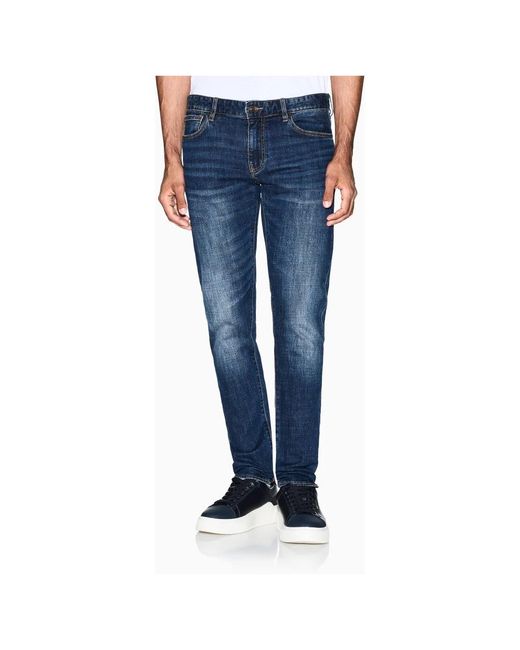 ARMANI EXCHANGE Blue Slim Fit Jeans for men