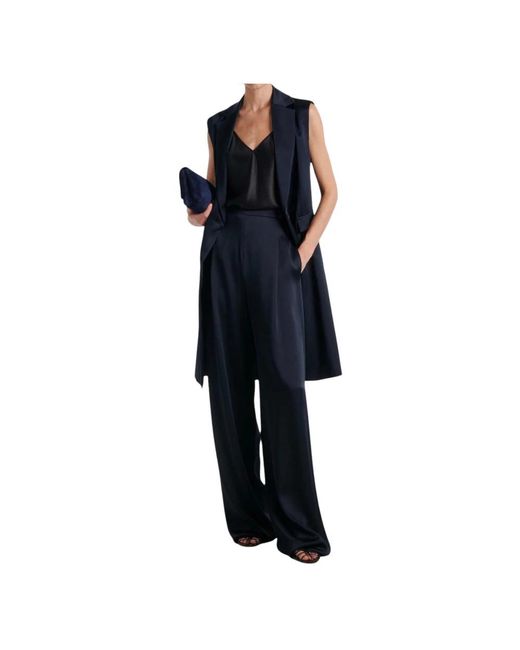 Max Mara Blue Wide Trousers