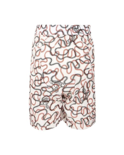 Vivienne Westwood White Casual Shorts for men