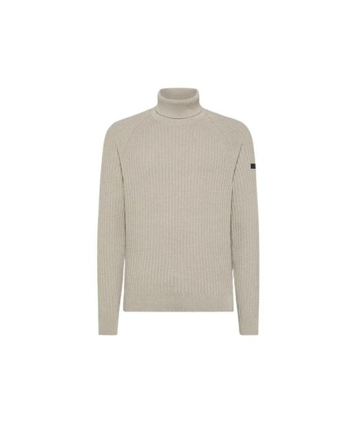 Rrd Samt Gerippter Rollkragenpullover in Natural für Herren