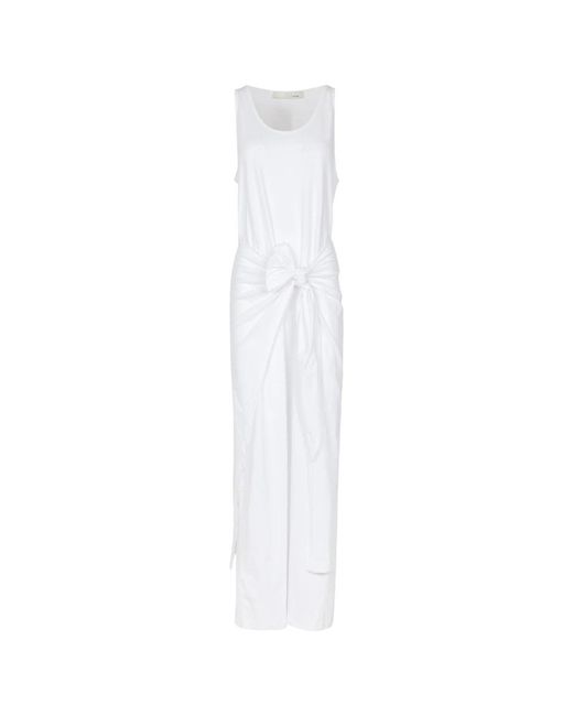 Tela White Midi Dresses