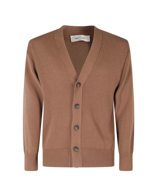 Cardigans Gran Sasso pour homme en coloris Brown