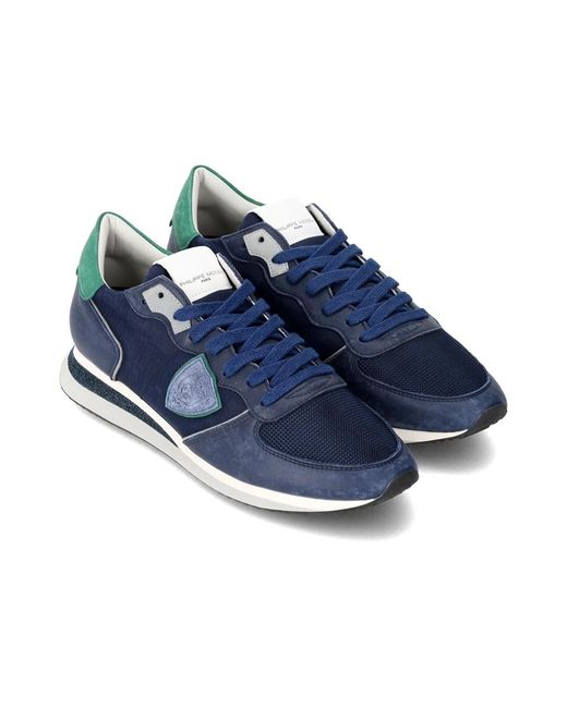 Philippe Model Blue Sneakers for men