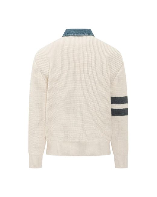 DSquared² Truien & Vesten ,Wit ,Gebreid Vest in het White voor heren