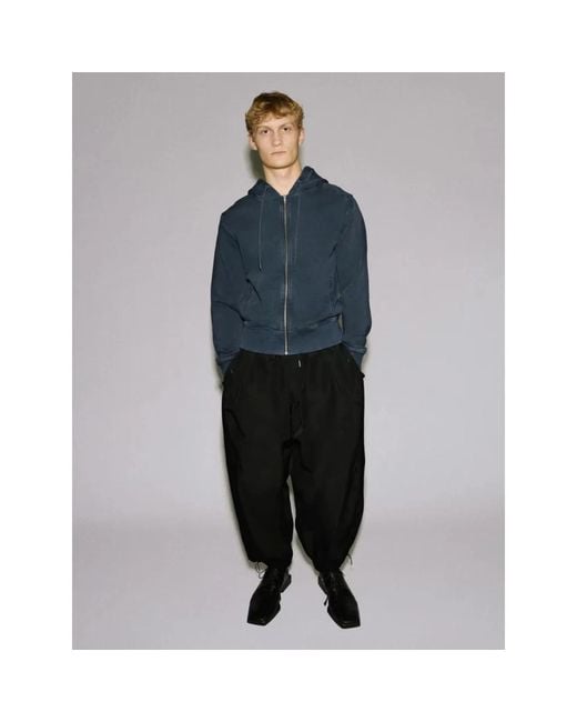 Entire studios Slim Zip Up in het Blue voor heren