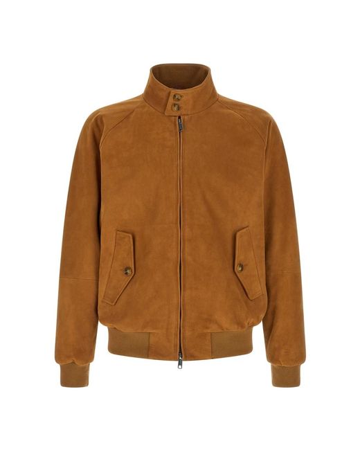 Leather Jackets Baracuta de hombre de color Brown