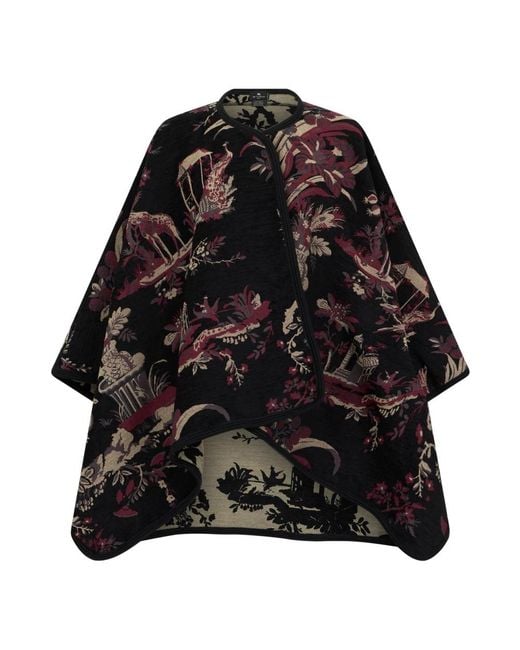 Etro Black Ponchos
