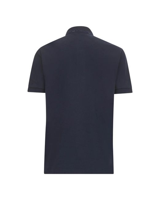 Etro Tops ,Blauw ,Katoen Blauw Poloshirt Met Geborduurd Logo in het Blue voor heren