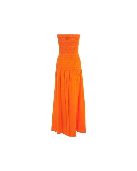 Silvian Heach Orange Midi Dresses