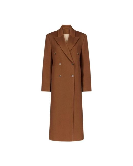Loulou de Saison Brown Double-Breasted Coats
