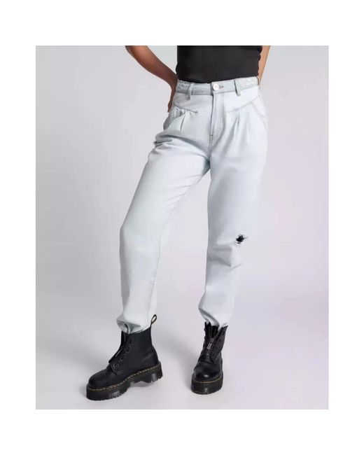 One Teaspoon Gray High waist blaue streetwalkers jeans