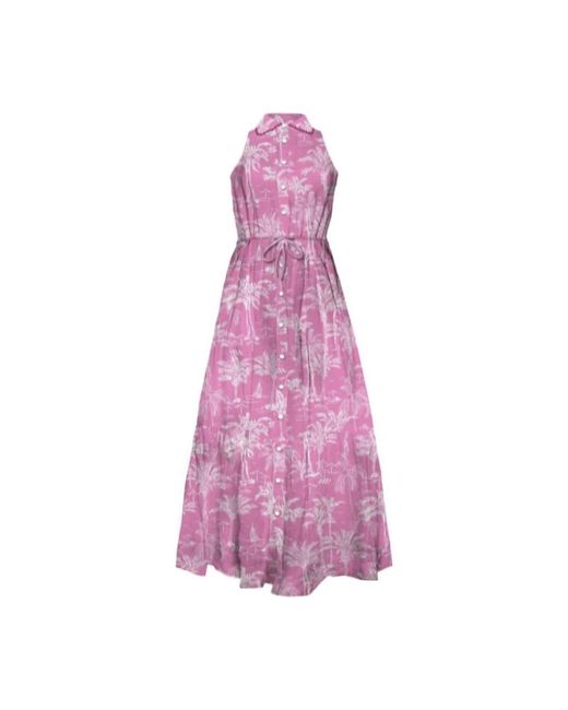 Mc2 Saint Barth Midi Dresses in het Purple