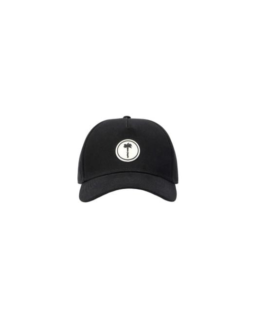 Palm Angels Black Caps for men